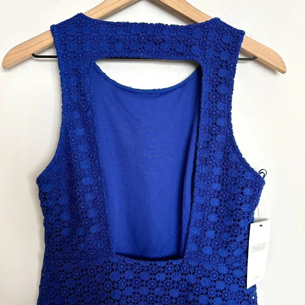 Zara blue crochet